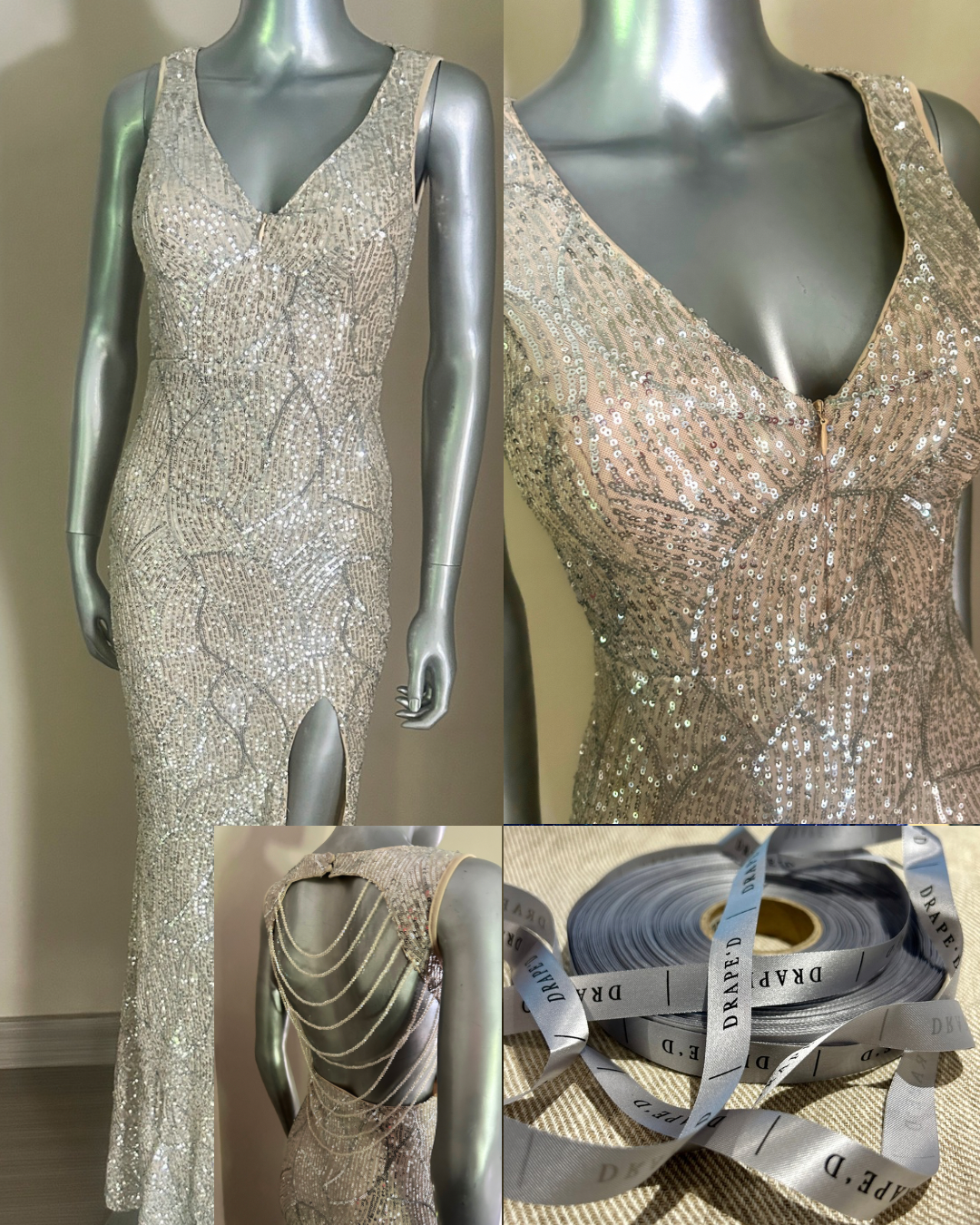 Tyra nude dress for hire in Cape Town