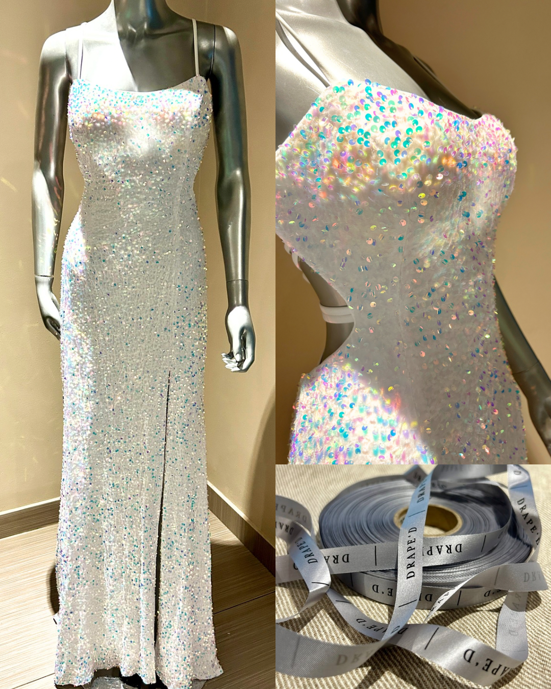 Layla white dress for hire in Cape Town