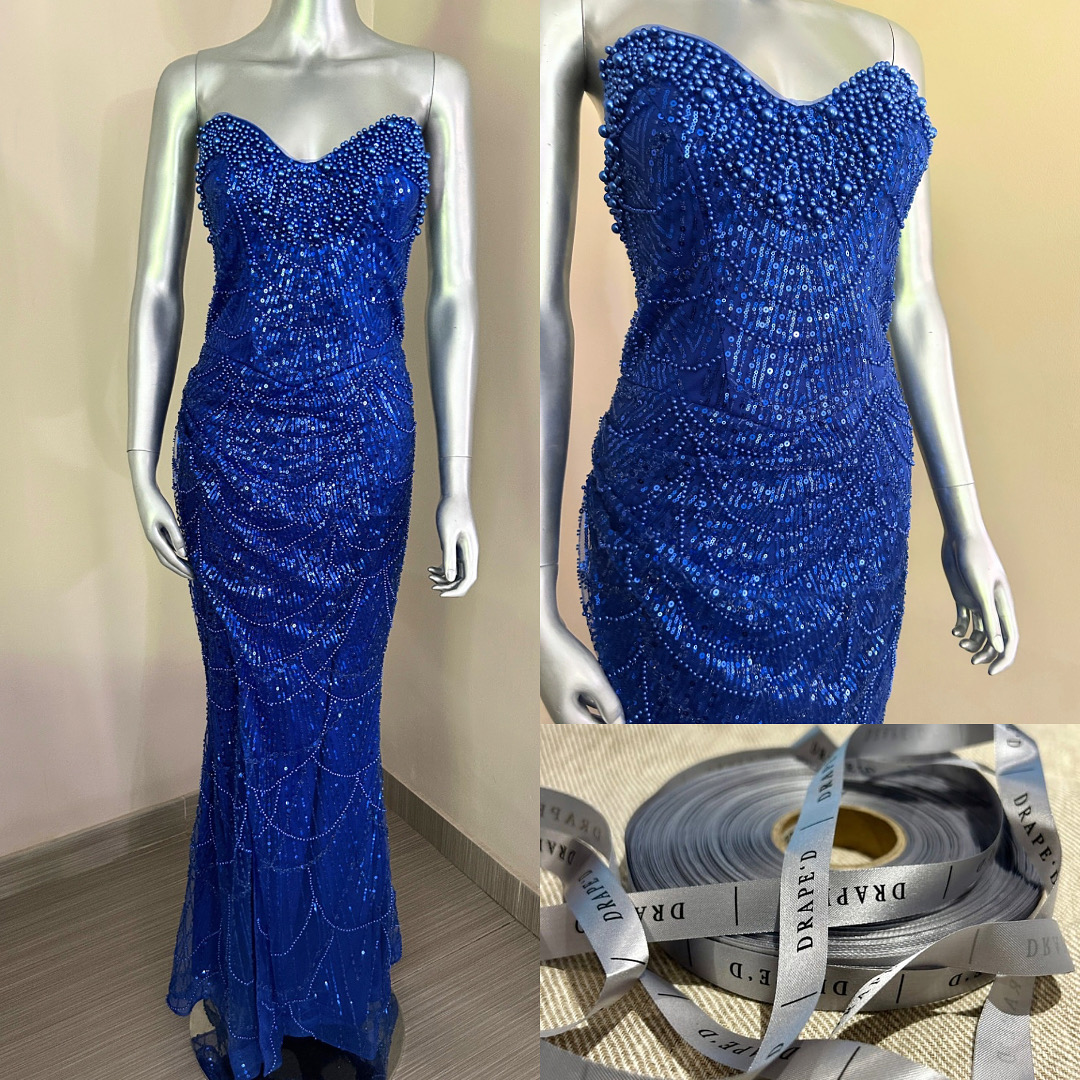 Alexis blue dress for hire in Cape Town
