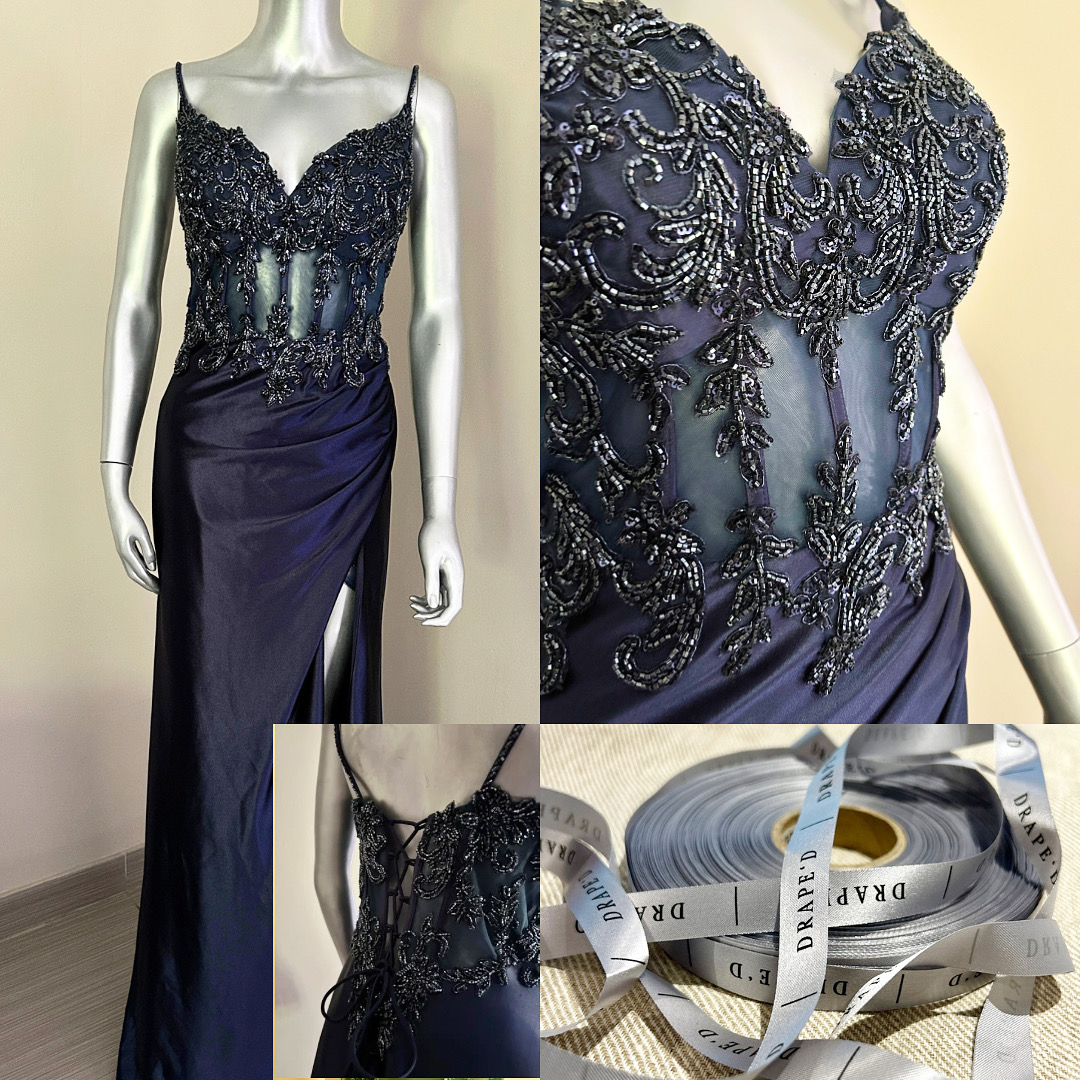 Katey blue dress for hire in Cape Town