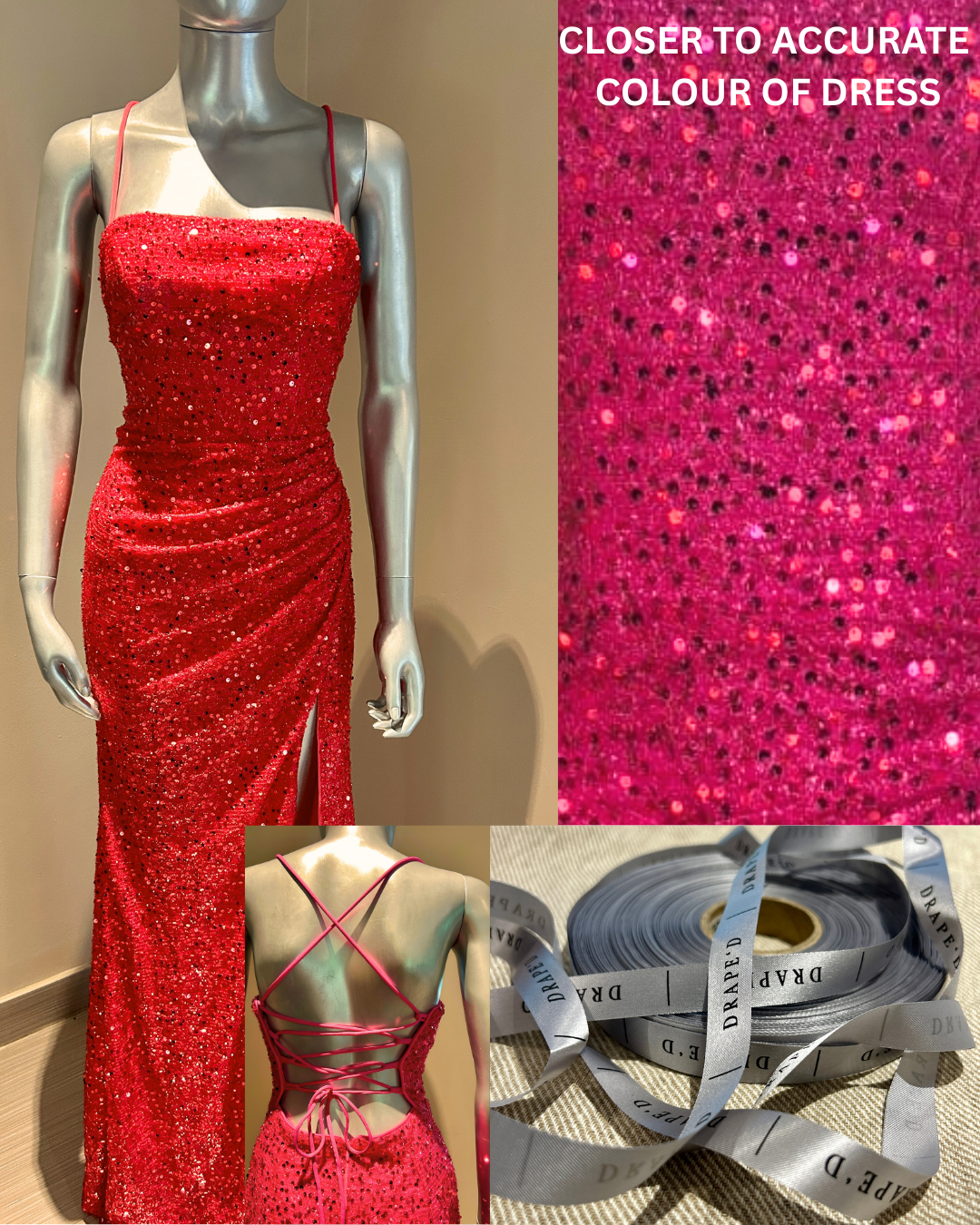 Daisy pink dress for hire in Cape Town