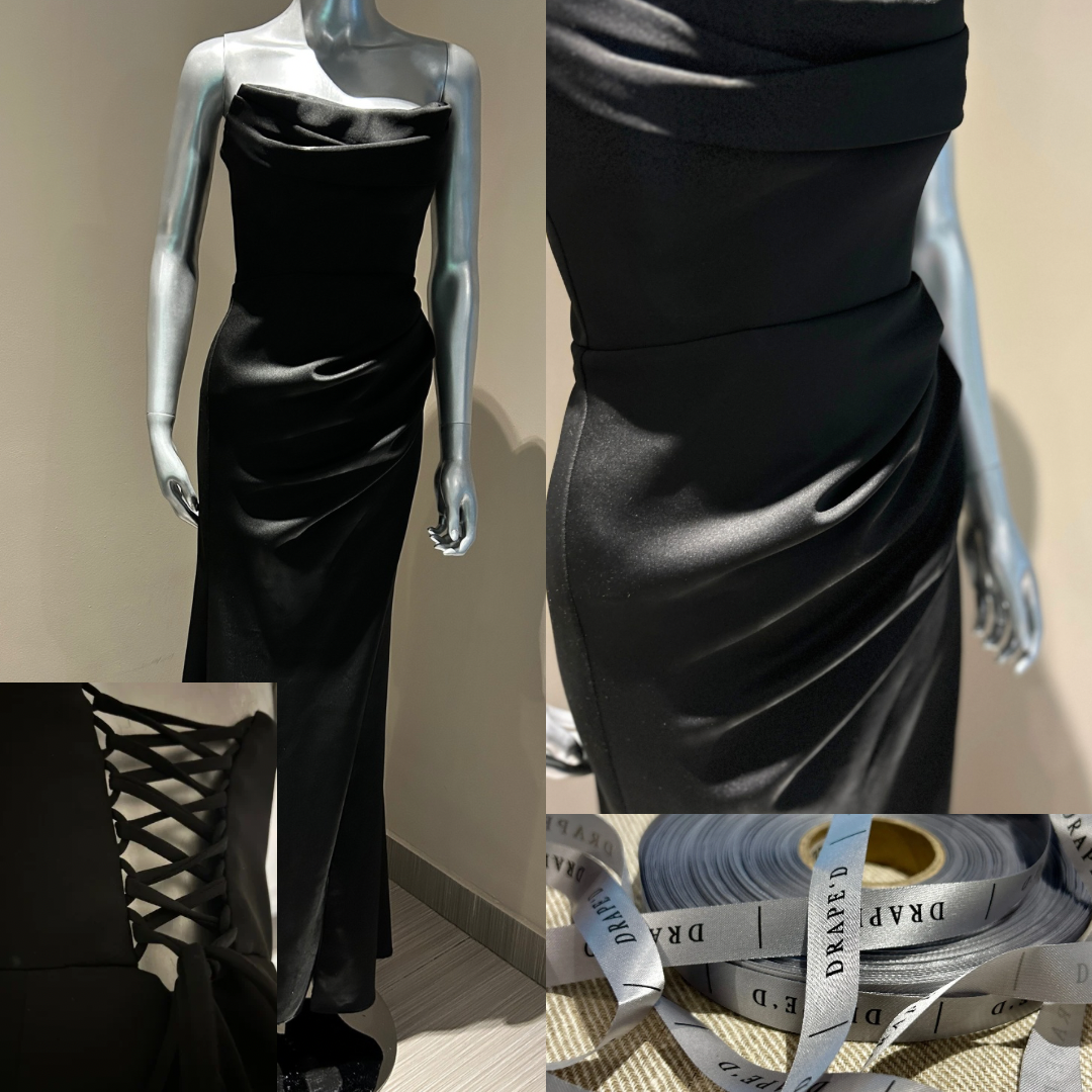 Charli black dress for hire in Cape Town