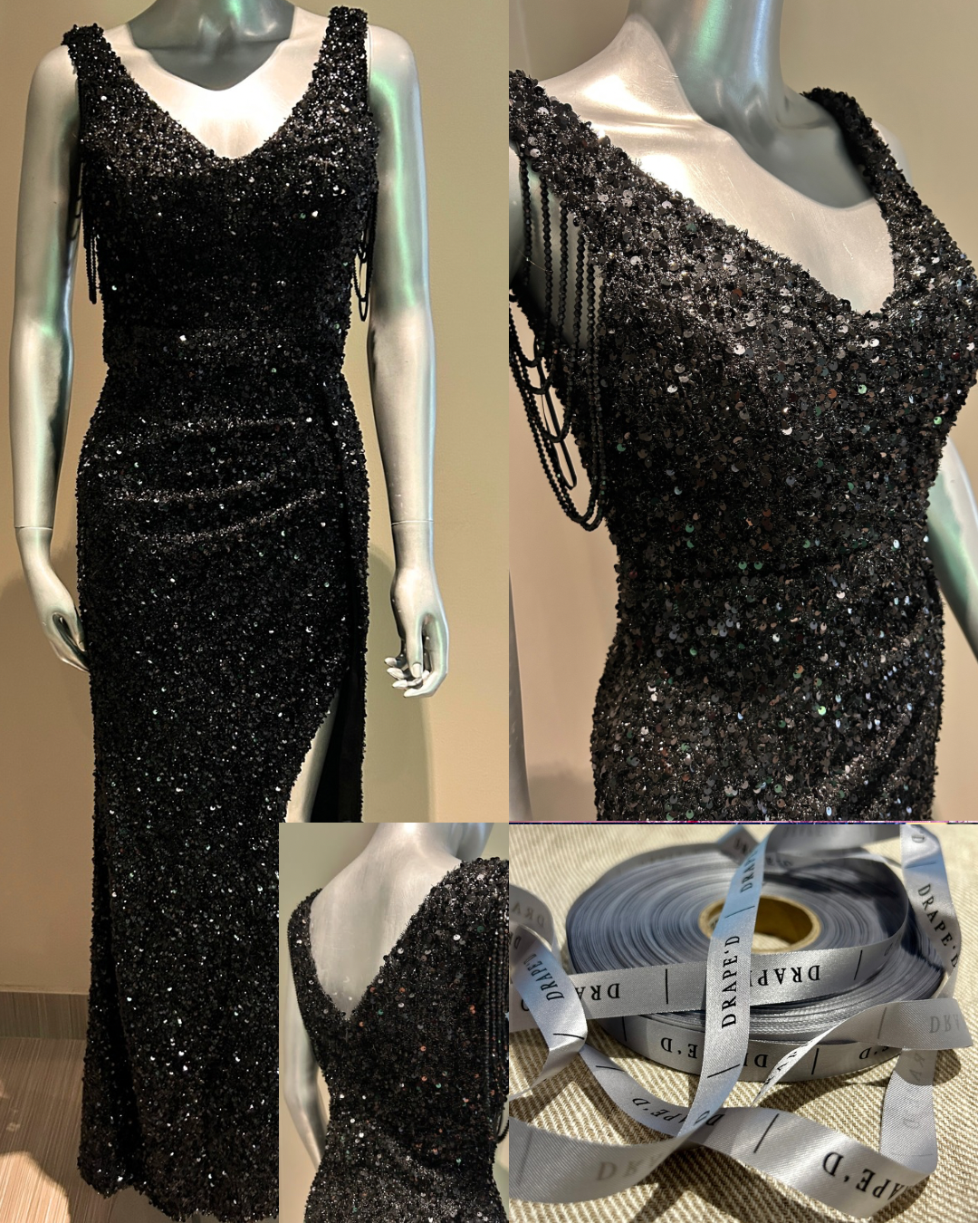 Zara black dress for hire in Cape Town