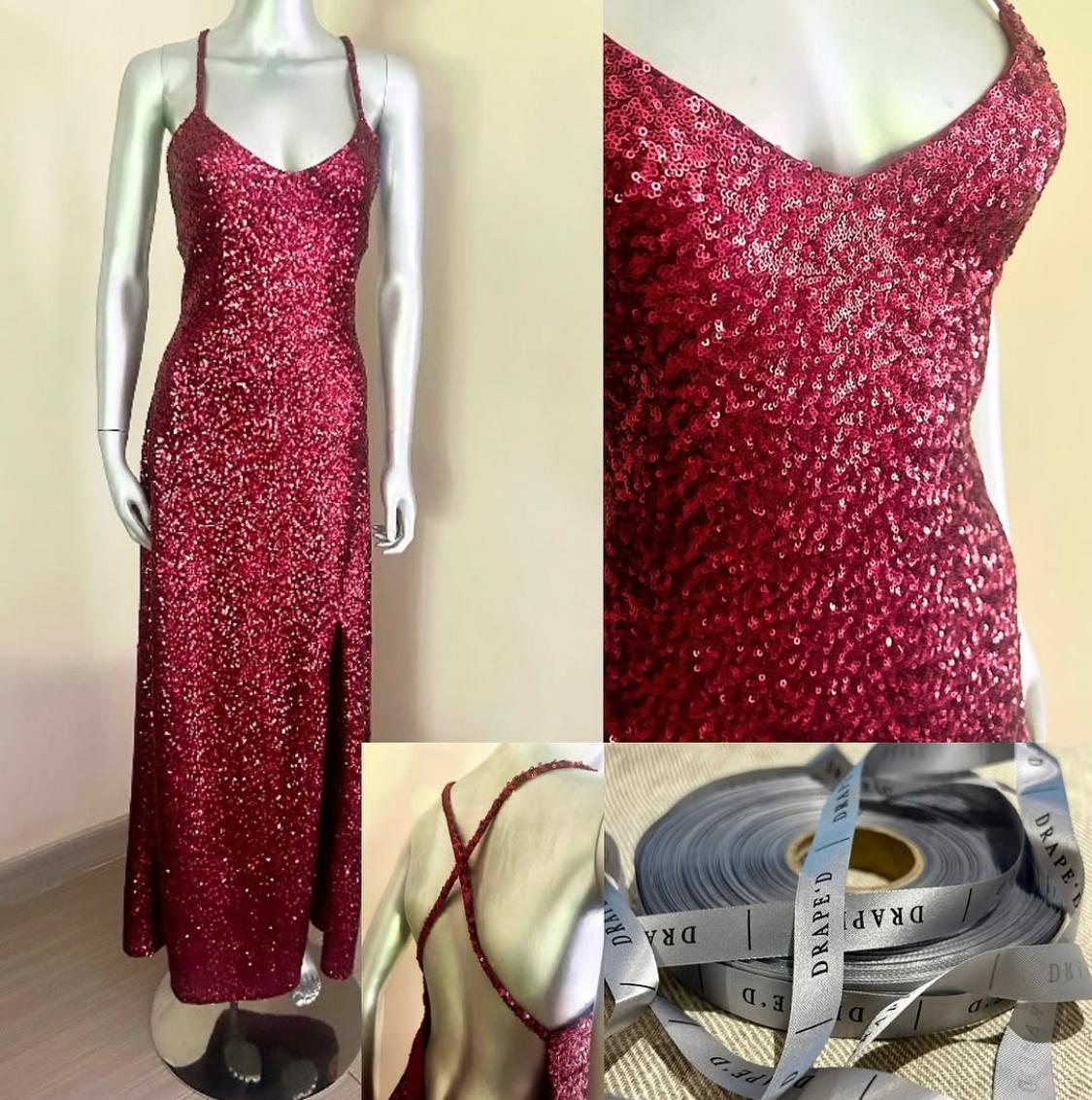 Kirsty red dress for hire in Cape Town